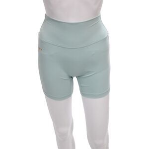 Set Unisex Biker Shorts Light Blue Nylon Spandex 90s Size S